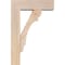 Ekena Millwork Olympic Block Smooth Bracket w/ Offset Brace, Douglas Fir, 5 1/2"W x 16"D x 24"H BKT0604X16X24OLY05SDF - alternate 2